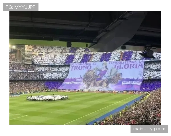 现场：拜仁球迷在伯纳乌看台展示巨型Tifo